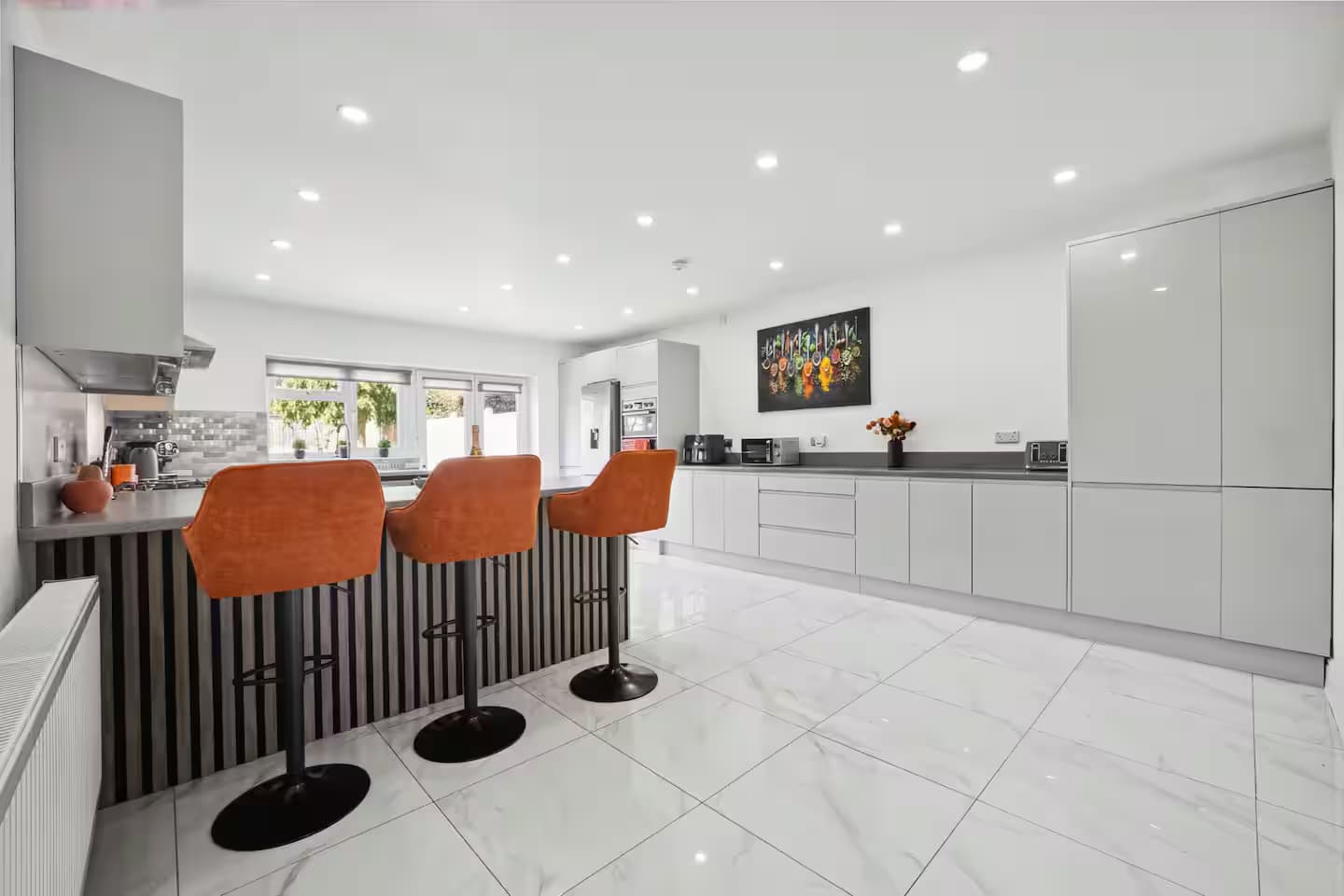 Professional cleaner preparing a premium home for handover